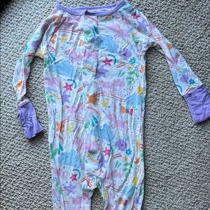 Magnetic Me Purple and Orange Footies One Piece